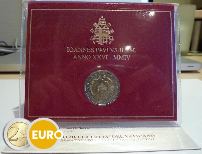 Vatican 2004 2 euros 75 Ans Cité du Vatican BU FDC | Euronotes.be