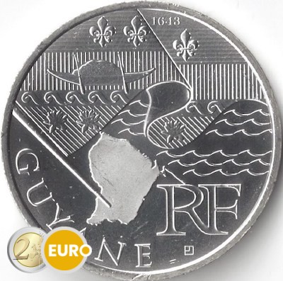10 euro Frankrijk 2010 - Guyana UNC