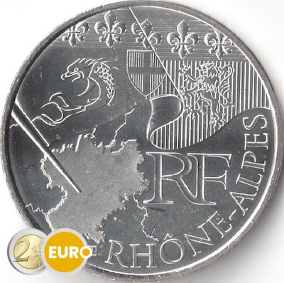 10 euro Frankrijk 2010 - Rhone-Alpen UNC
