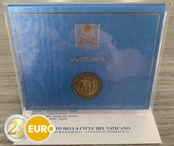 2 euro Vaticaan 2012 - Wereldgezinsdagen BU FDC