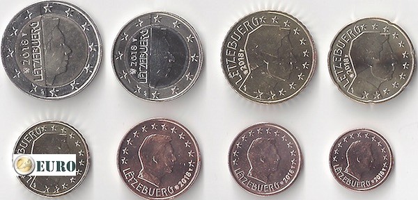 Euro set UNC Luxemburg 2018