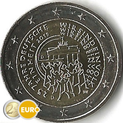 2 euro Duitsland 2015 - D Duitse Eenmaking UNC