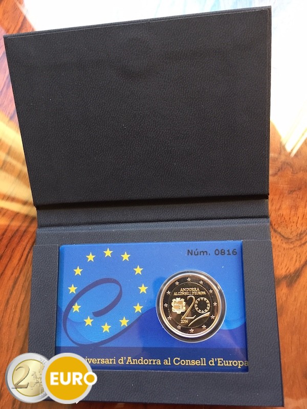 Andorra 2014 - 2 euro Raad Europa BE Proof