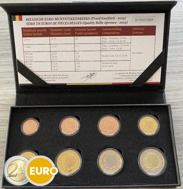 Euro set BE Proof Belgium 2019