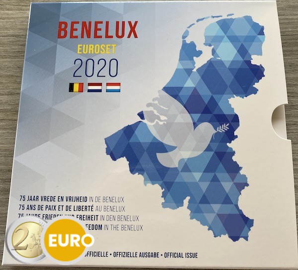 Euro set BU FDC Benelux 2020 Vrede Europa