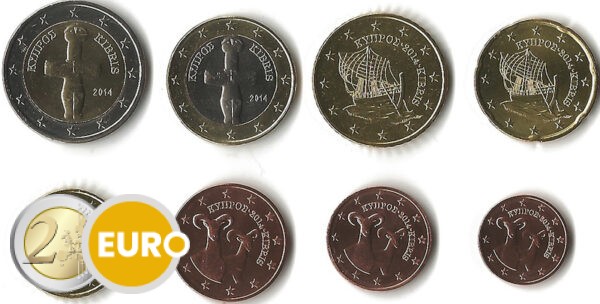 Euro set UNC Cyprus 2014