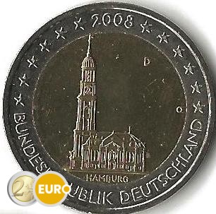 2 euro Duitsland 2008 - D Hamburg UNC