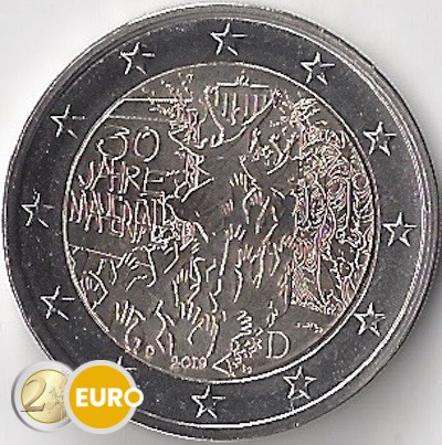 2 euro Duitsland 2019 - D Berlijnse Muur UNC