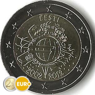 2 euro Estonia 2012 - 10 years euro UNC