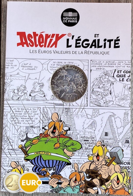 10 euros France 2015 - Asterix égalité Le Domaine des dieux - en cartelette