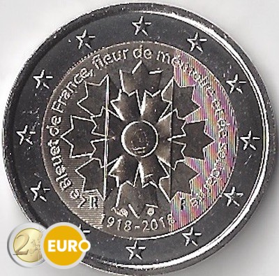 2 euro Frankrijk 2018 - Korenbloem UNC