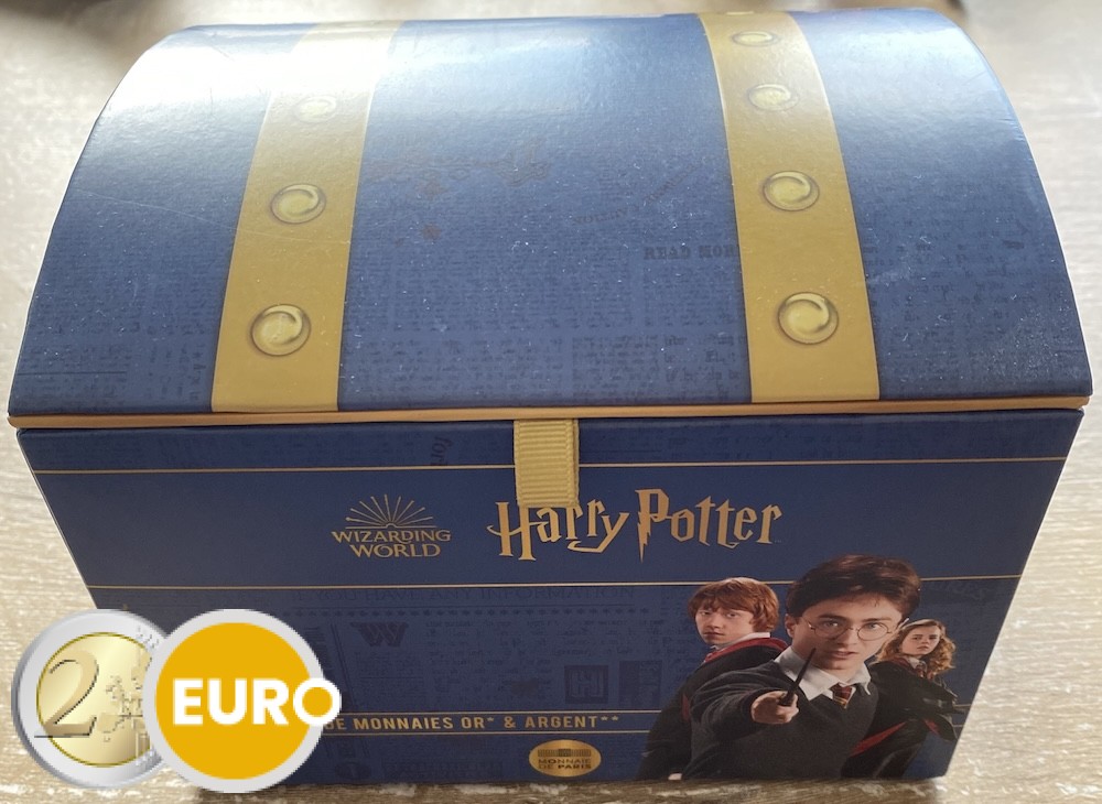 18 x 10 euro + 4 x 50 euro France 2021 - Harry Potter UNC Silver blisters in collector box - wave 1 + wave 2