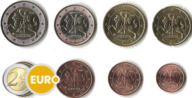 Série euro UNC Lituanie 2015