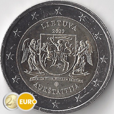 2 euro Litouwen 2020 - Aukstaitija Regio UNC