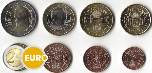 Euro set UNC Oostenrijk 2011