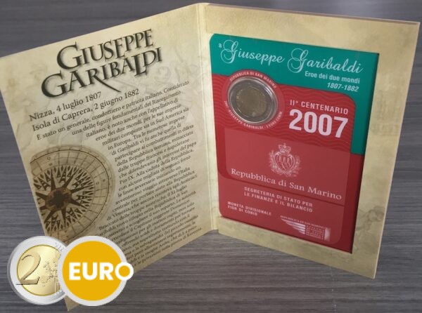 2 euro San Marino 2007 - Giuseppe Garibaldi BU FDC