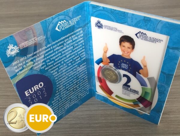 2 euros Saint-Marin 2012 - 10 ans euro BU FDC