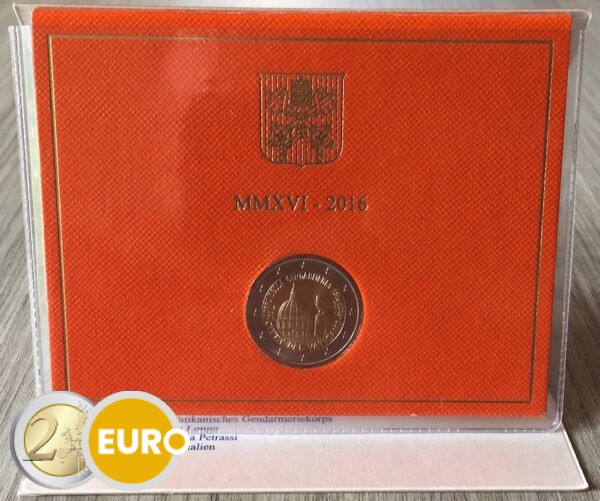 2 euro Vatican 2016 - Gendarmerie BU FDC