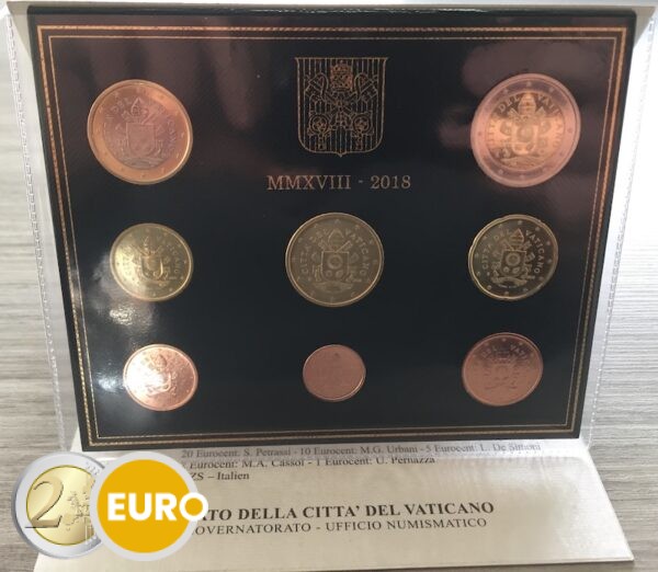 Euro set BU FDC Vatican 2018