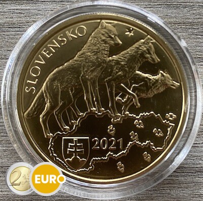 5 euro Slowakije 2021 - Wolf UNC