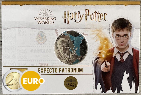 50 euro Frankrijk 2021 - Harry Potter Expecto Patronum BE Proof zilver gekleurd