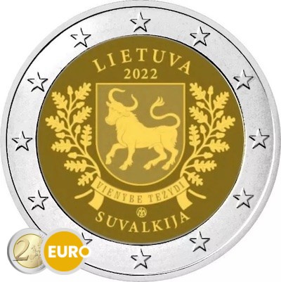 2 euro Litouwen 2022 - Suvalkija Regio UNC