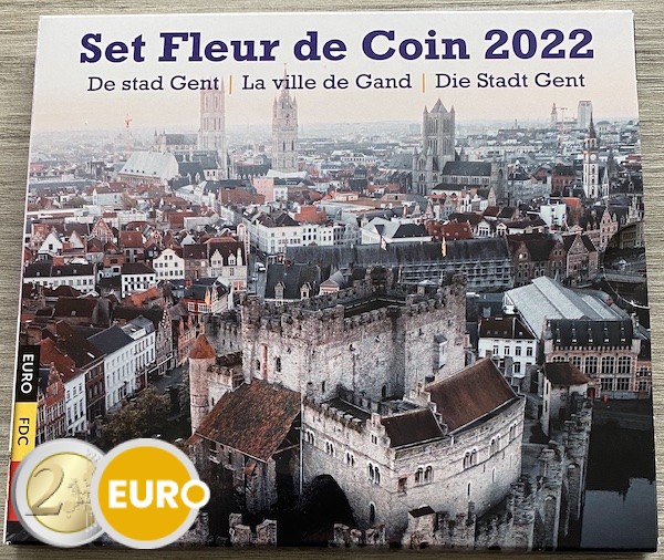 Euro set BU FDC Belgie 2022 Gent