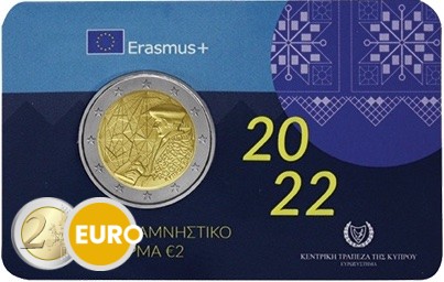 2 euro Cyprus 2022 - Erasmus BU FDC Coincard