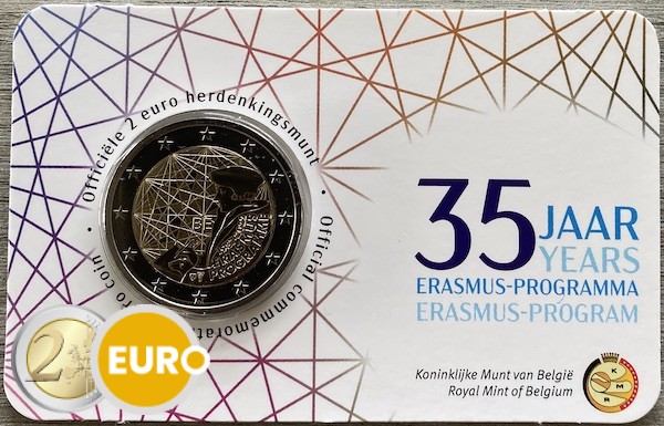 2 euro Belgium 2022 - Erasmus BU FDC Coincard NL