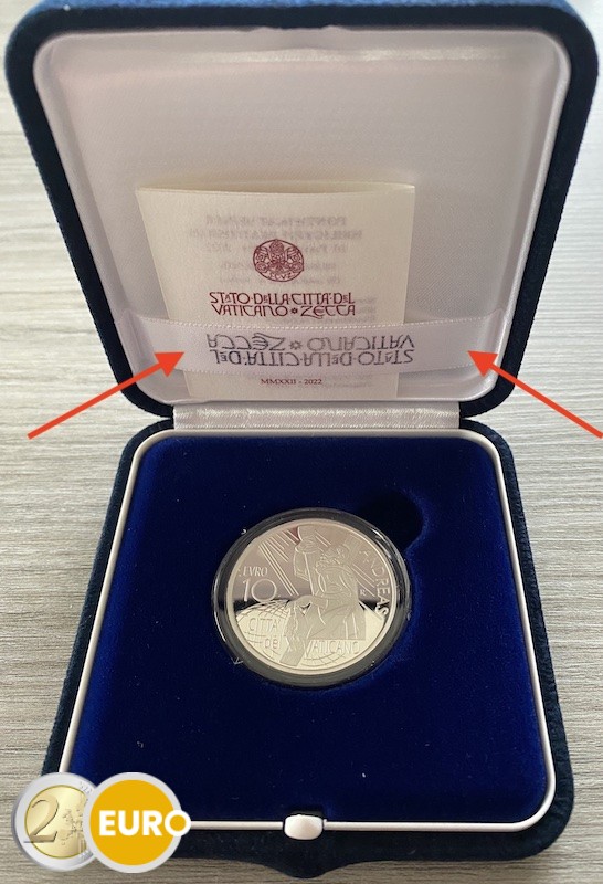 10 euro Vaticaan 2022 - Sint-Andreas BE Proof Zilver - Fout