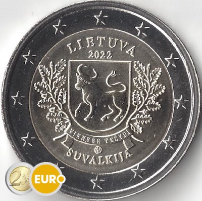2 euros Lituanie 2022 - Région de Suvalkija UNC
