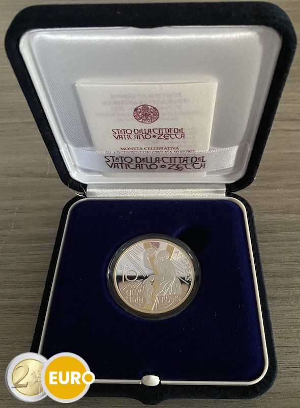 10 euro Vatican 2022 - Saint Andrew BE Proof Silver gold