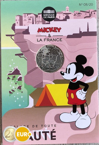 10 euro Frankrijk 2018 - Mickey Mooie wandeling - in coincard