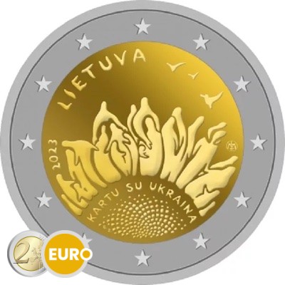 2 euro Litouwen 2023 - Samen met Oekraïne UNC
