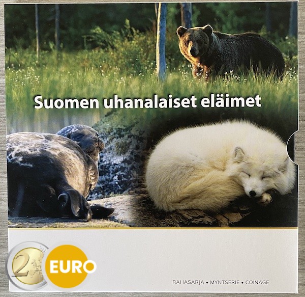 Série euro BU FDC Finlande 2023 Espèces animales menacées d'extinction