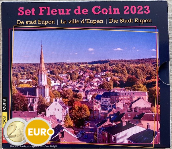 Euro set BU FDC Belgie 2023 Eupen