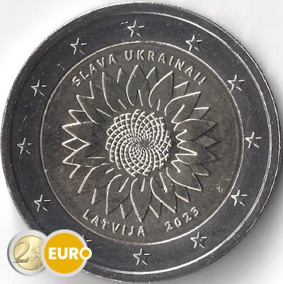 2 euro Letland 2023 - Oekraïense zonnebloem UNC