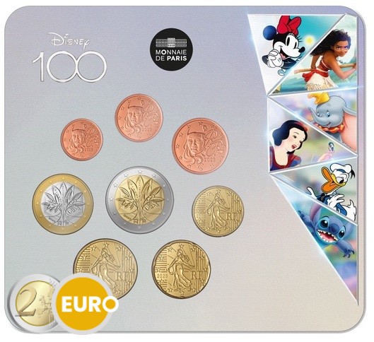 Euro set BU FDC Frankrijk 2023 - 100 jaar Disney