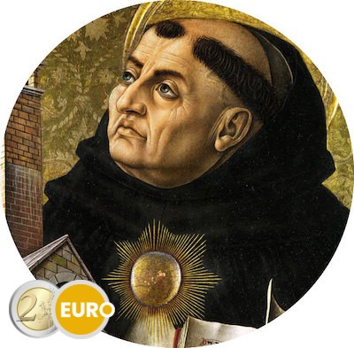 2 euro Vaticaan 2024 - Thomas van Aquino BU FDC