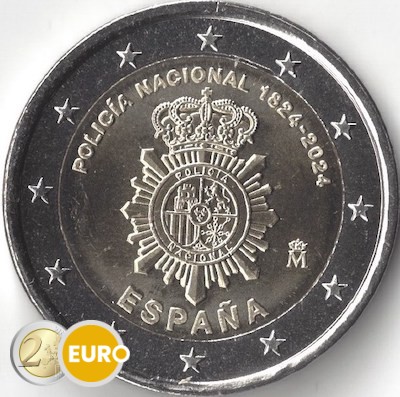 2 euro Spanje 2024 - Nationaal Politiekorps UNC