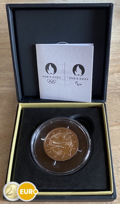 2 euro France 2024 - Olympic Torch BE Reverse Proof