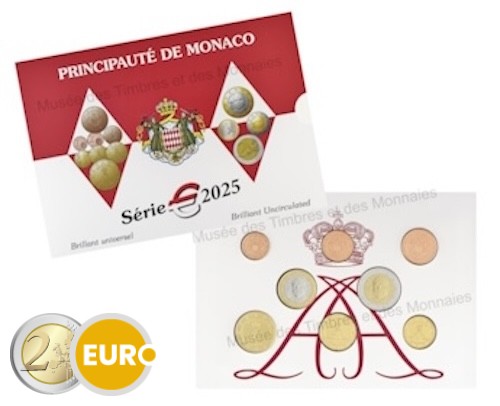 Euro set BU FDC Monaco 2025