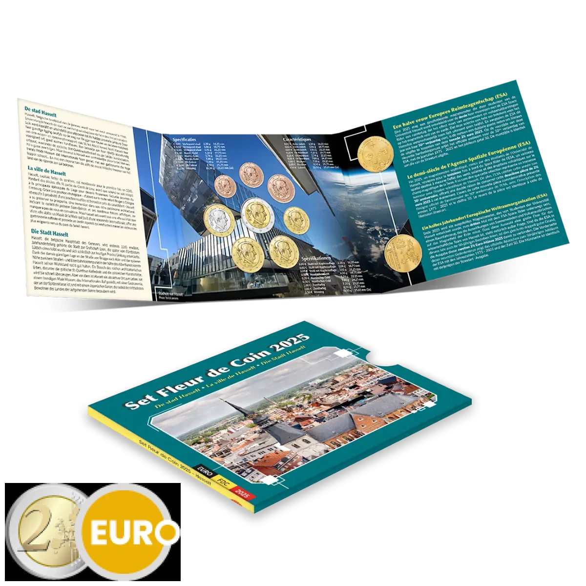 Série euro BU FDC Belgique 2025 Hasselt