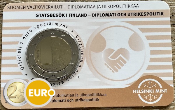 2 euros Finlande 2025 - Diplomatie et Politique Étrangère BU FDC Coincard FI / SE