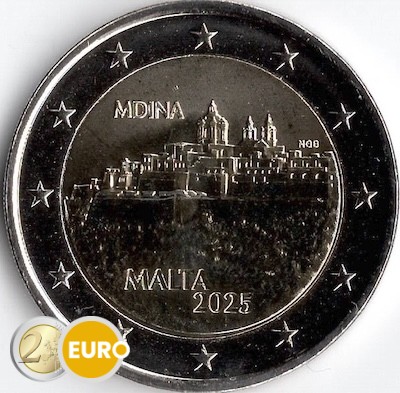 2 euros Malte 2025 - Mdina UNC