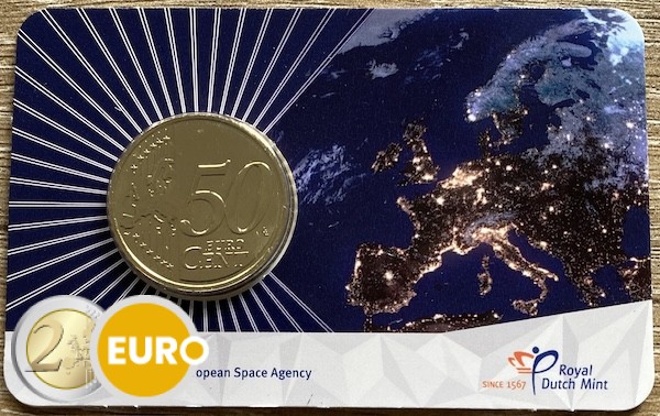 0,50 euro Netherlands 2025 - ESA BU FDC Coincard