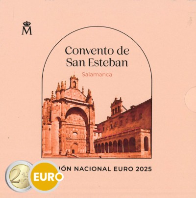 Série euro BU FDC Espagne 2025 + 2 euros Salamanque