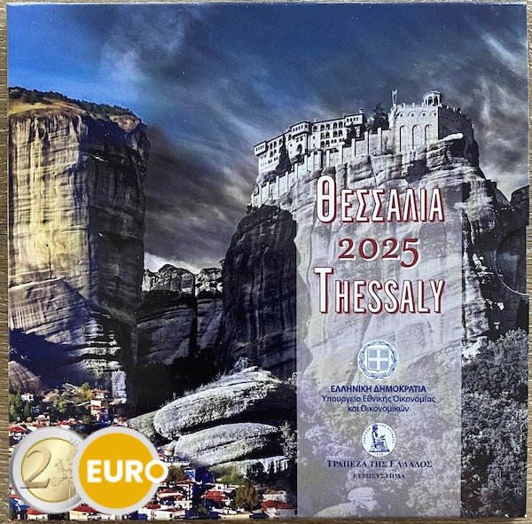 Euro set BU FDC Greece 2025 Thessaly