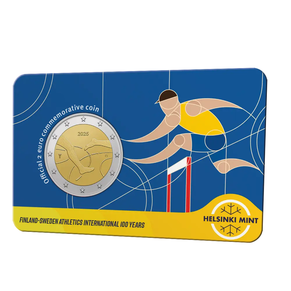 2 euro Finland 2025 - Atletiekspelen BU FDC Coincard EN