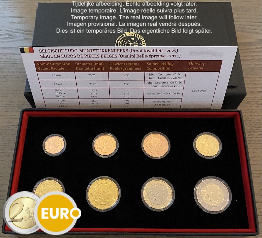 Euro set BE Proof Belgie 2025